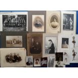 Photographs, a collection of approx. 75 photos of various sizes inc. larger format, carte de