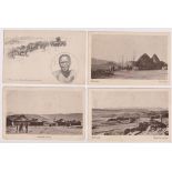 Postcards, Basutoland, Africa, 7 printed cards, 3 coloured inc. one duplicate, inc. native huts,