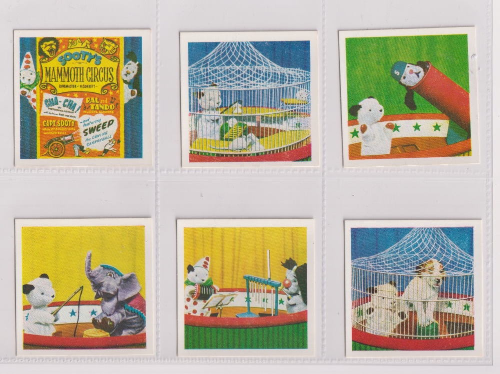 Trade cards, Como Confectionery, Sooty's New Adventures, 2nd Series, 'L' size, (set, 50 cards) (vg)
