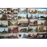 Postcards, Bedfordshire, Hertfordshire & Cambridgeshire, a collection of approx. 130 cards, RP's &