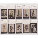 Cigarette cards, Ogden's, Guinea Gold, Actors & Actresses, List MH, a collection of 86 cards, all