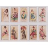 Cigarette cards, USA, Duke's, Popular Songs & Dancers (set, 50 cards) (1 with slight back damage,