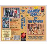 Autographs, 'Carry On', colour VHS video sleeve for the comedy film Carry On Up the Khyber