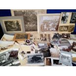 Photographs, circa 300 mid 19th to early 20thC photographs to include Carlow & Island hunt 1901/2,