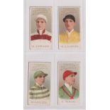 Cigarette cards, Horseracing, Kinnear, Jockeys (Set 1), 4 cards, R. Cannon, M. Cannon, Madden & C.