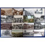 Postcards, a collection of approx. 100 cards of Sussex & 100 cards of Kent with many churches (