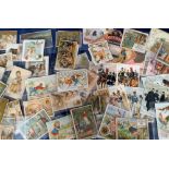 Trade Cards, J & P Coates' approx. 150 cards featuring ships, children, animals, clowns, soldiers,