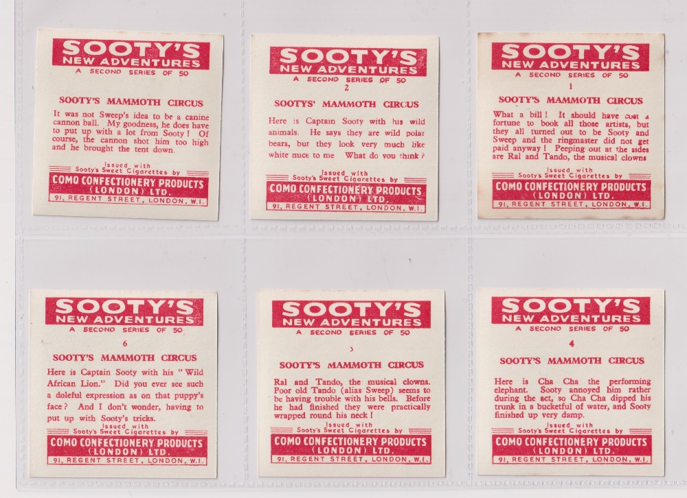 Trade cards, Como Confectionery, Sooty's New Adventures, 2nd Series, 'L' size, (set, 50 cards) (vg) - Image 2 of 2