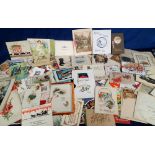 Vintage Greetings Cards, a collection of approx. 300 late 19th early 20thC greetings cards to