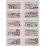 Cigarette cards, Wills, Seaside Resorts (set, 50 cards, mixed backs) (set, 50 cards) (vg)