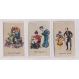 Cigarette cards, Fryer's, Naval & Military Phrases, three cards, On the Rocks (gd), Present Arms (