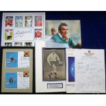 Football autographs, selection, Football League v Rest of the World, 8 August 1987, Crest Hotel,