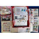 Stamps, Collection of mainly GB stamps, mint and used, in an album, 3 small stockbooks and loose