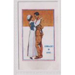 Cigarette card, G. Prudhoe, Army Pictures, Cartoons etc, type card, 'Comrades in Arms' (vg) (1)