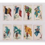 Cigarette cards, Hill's, Colonial Troops (Perfection Vide Dress), 8 cards, Belgium, France, Ireland,