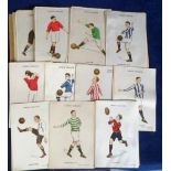 Tobacco silks, Phillips, Football Colours, 'P' size, 44 different silks (gd)
