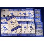 Football programmes, Ipswich Town, a collection of 34 home programmes, 1950's/60's including 19,