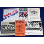 Football, Crystal Palace, small selection of items, home programme v Aldershot 1936/7 Division 3 (