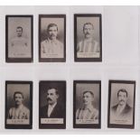 Cigarette cards, Smith's, Footballers (Brown back), Sheffield United, seven cards, nos 10 Foulkes,