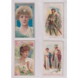 Cigarette cards, USA, Duke's, Illustrated Songs, 'XL' size, four cards, A Warrior Bold, Dost Thou