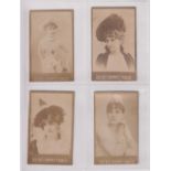 Cigarette cards, USA, Best Stripped Tobacco, Photographic cards, Actresses, 12 cards, (11 plain back