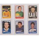 Trade cards, A&BC Gum, Footballers (Yellow, 1-54) (set, 54 cards) (checklist creased, mixed