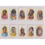 Cigarette cards, Australia, Sniders & Abrahams, Natives of the World (set, 25 cards) (1 with back