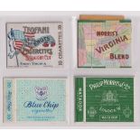 Cigarette packets, four packets (hulls only), each for 20 cigarettes, Teofani 22 Knots, Morris's