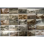 Postcards, a collection of approx. 45 cards, mostly RP's inc. street scenes, villages, coastal views