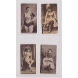 Cigarette cards, Star Tobacco Co, Bombay, Beauties, 'STARA', 4 different cards (all slightly grubby,