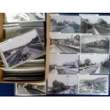 Postcards/photos, Rail, a further selection of approx. 350 UK photos and postcards of railway