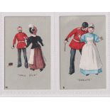 Cigarette cards, Carrick, Military Terms, two cards, no 8 'Salute' & no 10 'Fall Out' (both gd/