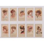 Cigarette cards, USA, Allen & Ginter, The World's Beauties Second Series (set, 50 cards) (some