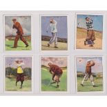 Cigarette cards, Wills, Famous Golfers, 'L' size (set, 25 cards) (vg)