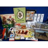 Dogs, a collection of dog related ephemera to include vintage cards and prints, match box labels,