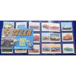 Trade cards, Fleetway, Modern Sports Cars of the World, set of 16 uncut cards plus special album (