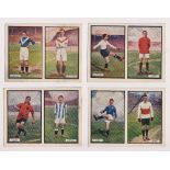 Trade cards, Thomson, Coloured Photos of Star Footballers (set of 12 cards in uncut pairs, fair/gd),
