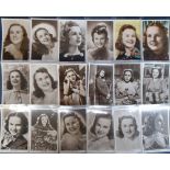 Postcards, Cinema, Deanna Durbin, a collection of 30 different cards mostly Picturegoer Series,