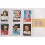 Trade cards, A&BC Gum, Footballers (Yellow, 55-101) (set, 47 cards) (vg, checklist unmarked) (47)