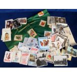 Cigarette & trade cards, a mixed selection of loose cards, standard & 'L' size, various