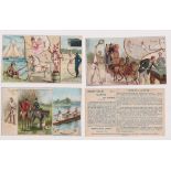 Trade cards, USA, Arbuckle Bros, History of the Sports & Pastimes of Nations, P' size (set, 50