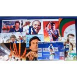 Autographs, Olympics, a collection of 9 coloured photos mostly 12" x 8", each with an original