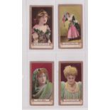 Cigarette cards, Canada, Chas. J. Mitchell, Actresses FROGA (Green back), 4 type cards, Miss