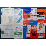 Football programmes, Chester City, a collection of 46 programmes, home and aways, from 1964/65 to