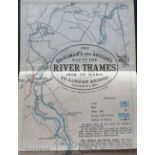 Ephemera, Map 'The Oarsman's and Angler's Map of the River Thames From its Source to London