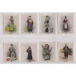 Cigarette cards, African Tobacco Manufacturers, National Costumes, 'M' size (set, 48 cards) (gd)