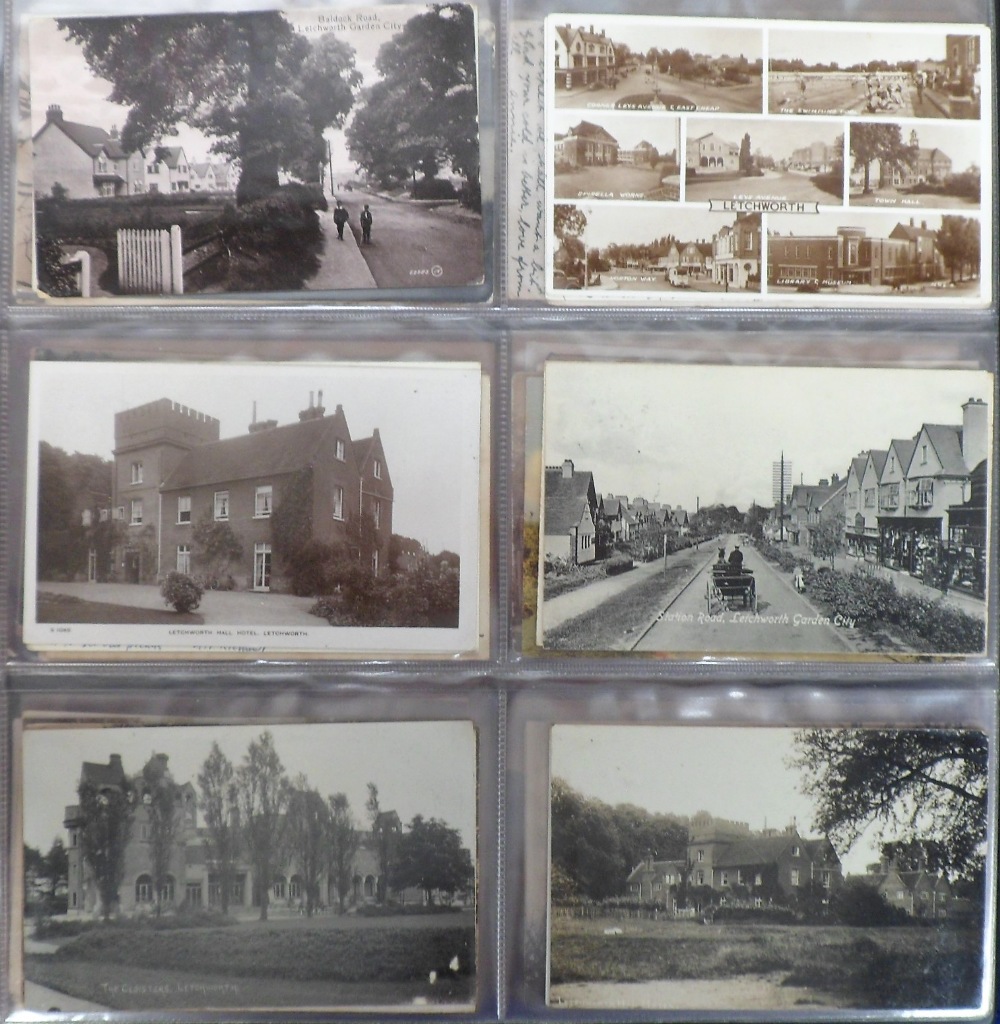 Postcards, a good collection of approx. 195 cards of Hertfordshire with a few Cambridge mainly RP' - Image 4 of 4