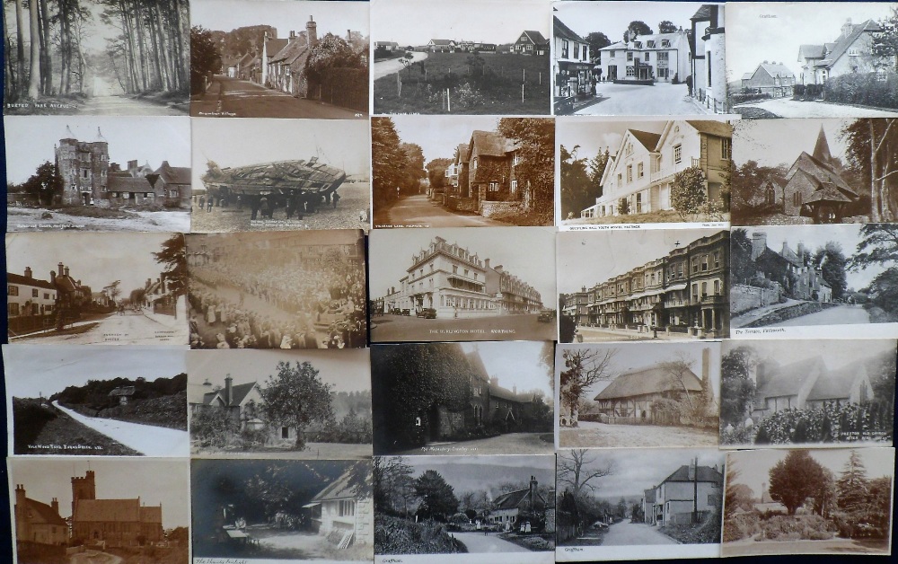 Postcards, Sussex, a good selection of approx. 44 cards with many street scenes and villages. RP's