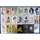 Postcards, Glamour, mixed selection, Eastern Europe Girls, Flower Girls (8), Mostyn, Regency