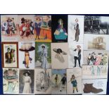 Postcards, a mixed subject collection of approx. 120 cards inc. hotels (20) with Gruss Aus at Nice &